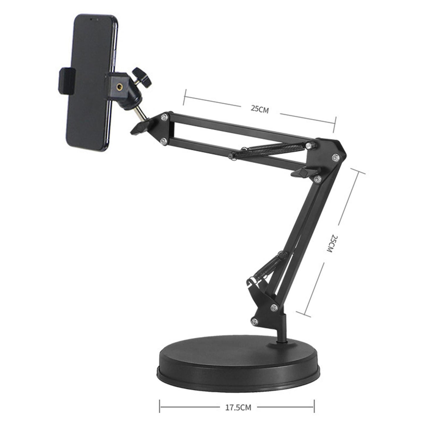 Adjustable Phone Holder for Live Stream Makeup Live Broadcast Webcam Set C