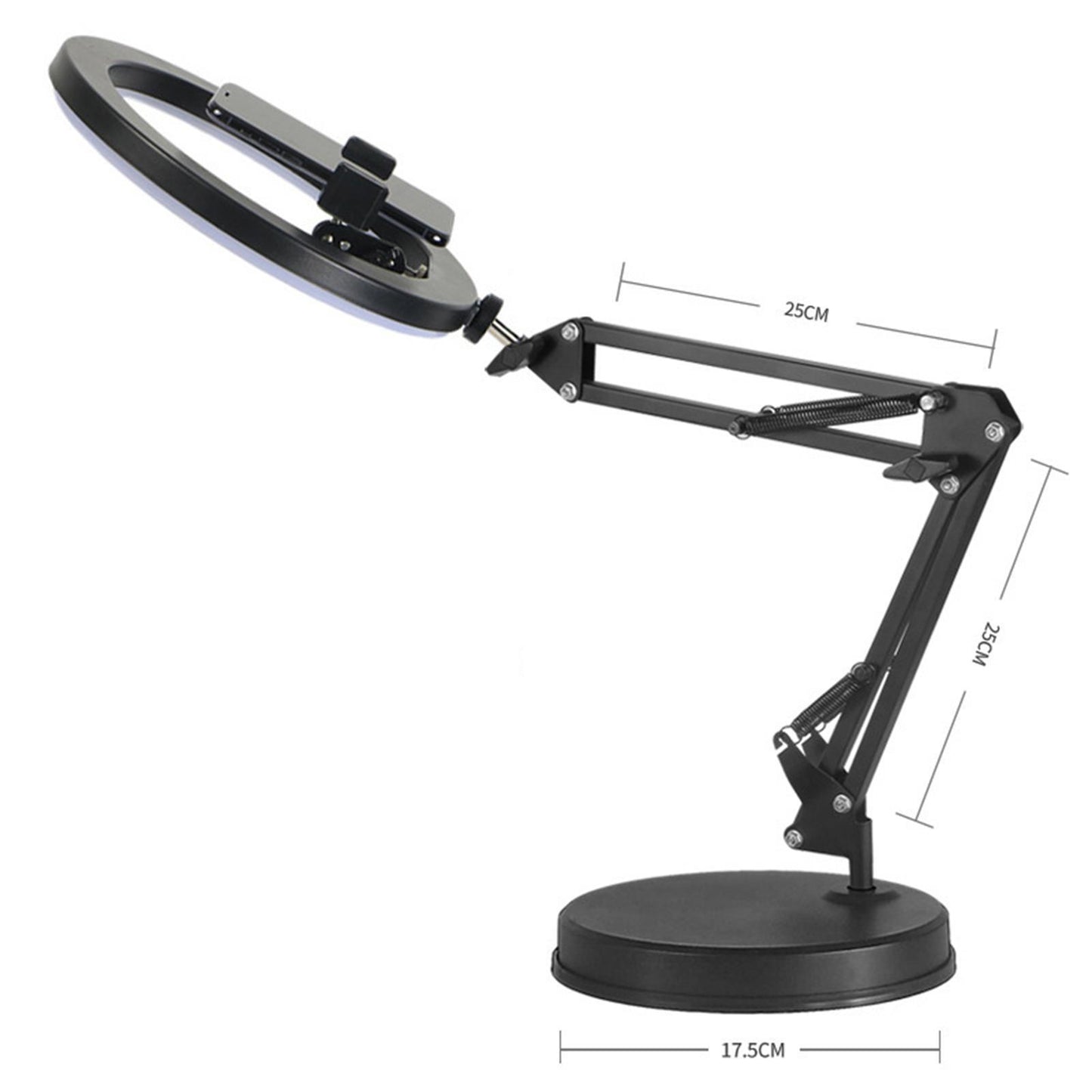 Adjustable Phone Holder for Live Stream Makeup Live Broadcast Webcam Set F