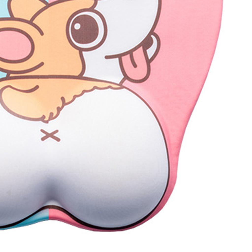 Anime Mouse Pad Dog Mousepad Relieve Wrist Pain Non-Slip Corgi