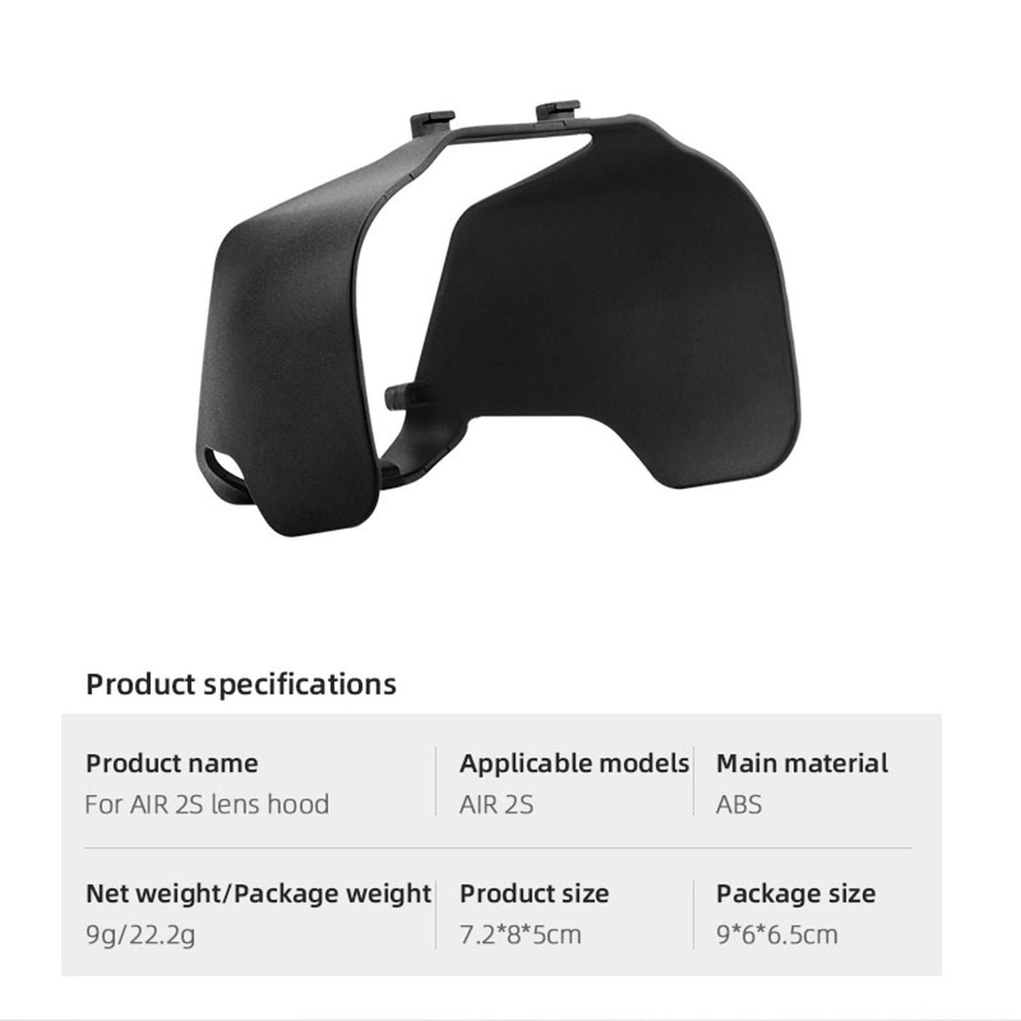 Anti-Glare Lens Hoods Protective Cover Fit for DJI Air 2S Drone Accessories