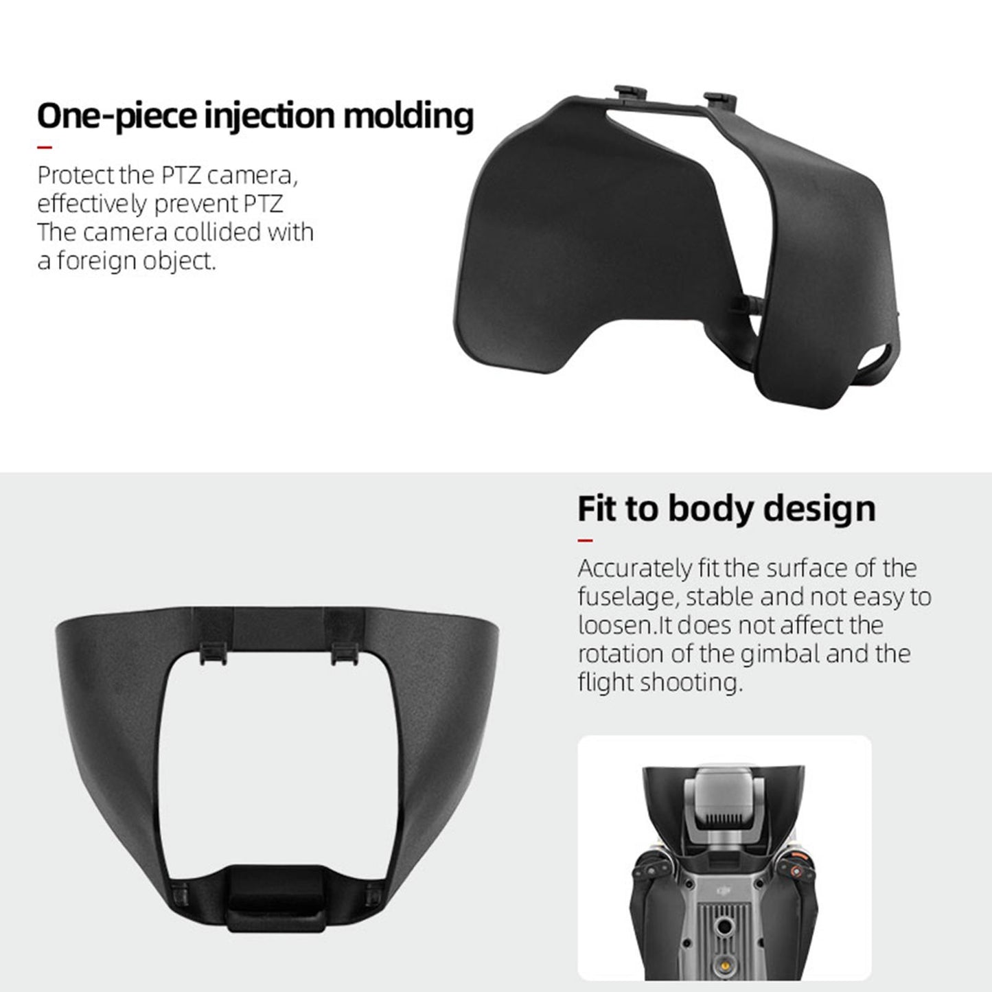 Anti-Glare Lens Hoods Protective Cover Fit for DJI Air 2S Drone Accessories