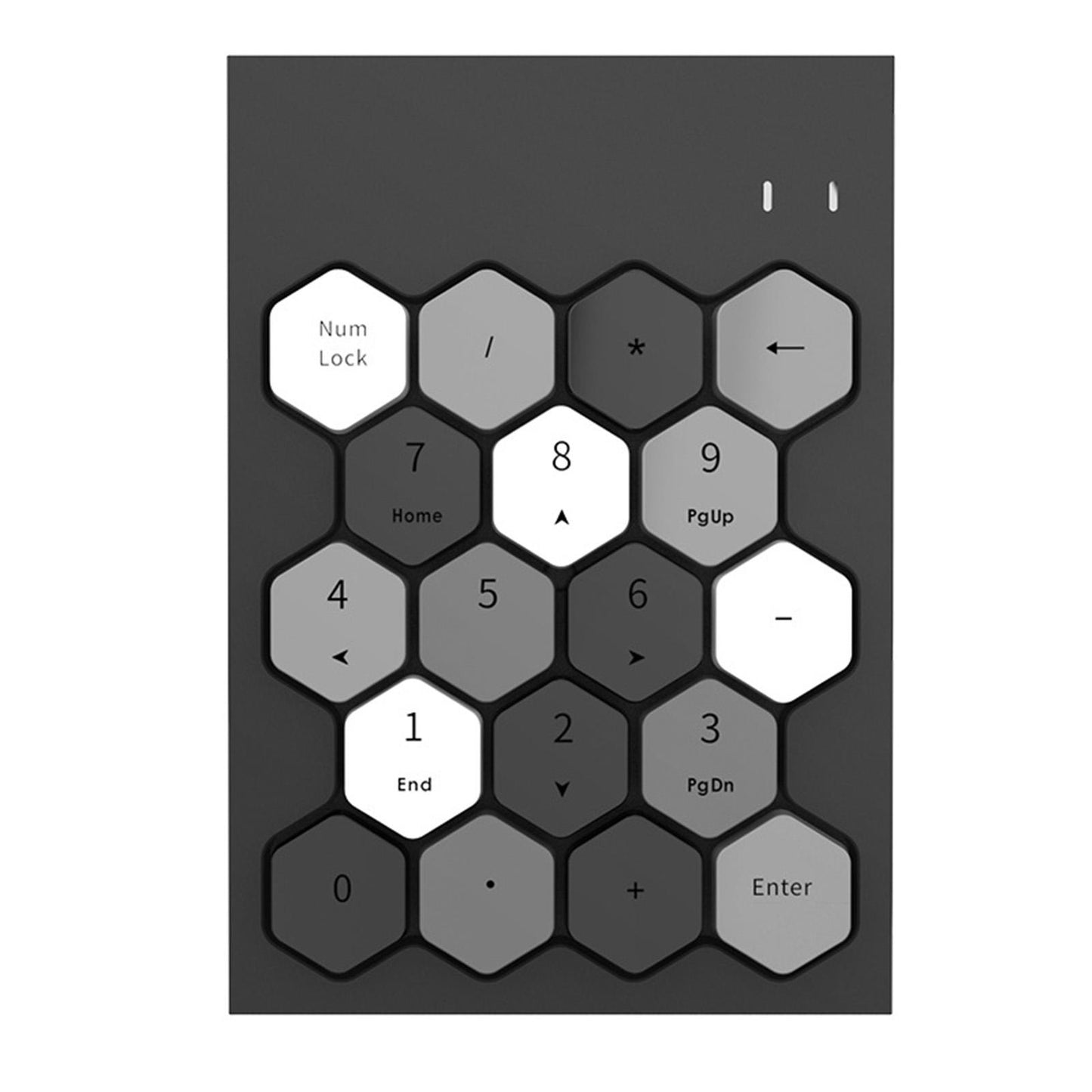 Fashion 2.4GHz Wireless Keypad Numeric Keypad for Laptop Notebook Desktop Black Mixed