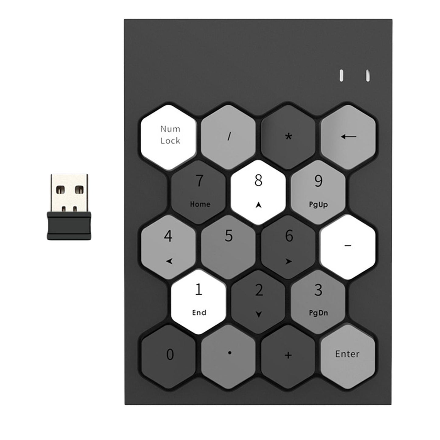Fashion 2.4GHz Wireless Keypad Numeric Keypad for Laptop Notebook Desktop Black Mixed