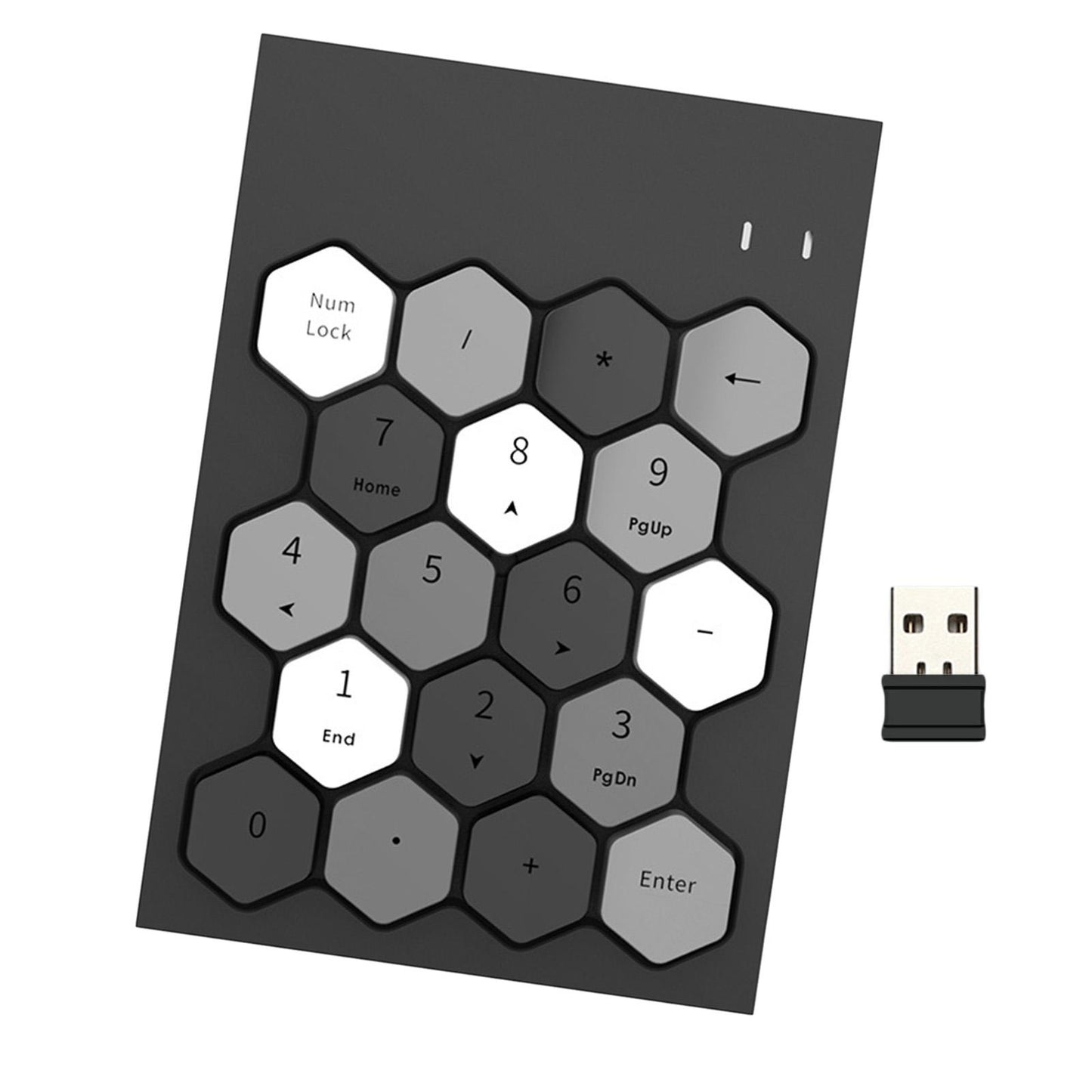 Fashion 2.4GHz Wireless Keypad Numeric Keypad for Laptop Notebook Desktop Black Mixed