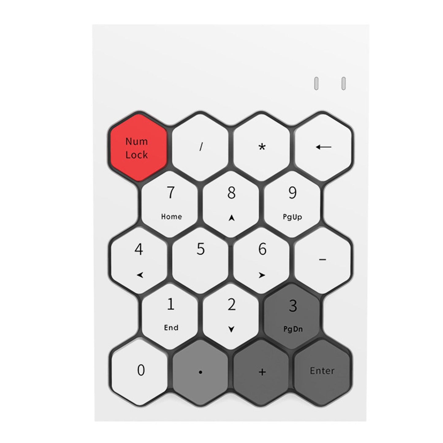 Fashion 2.4GHz Wireless Keypad Numeric Keypad for Laptop Notebook Desktop White Mixed