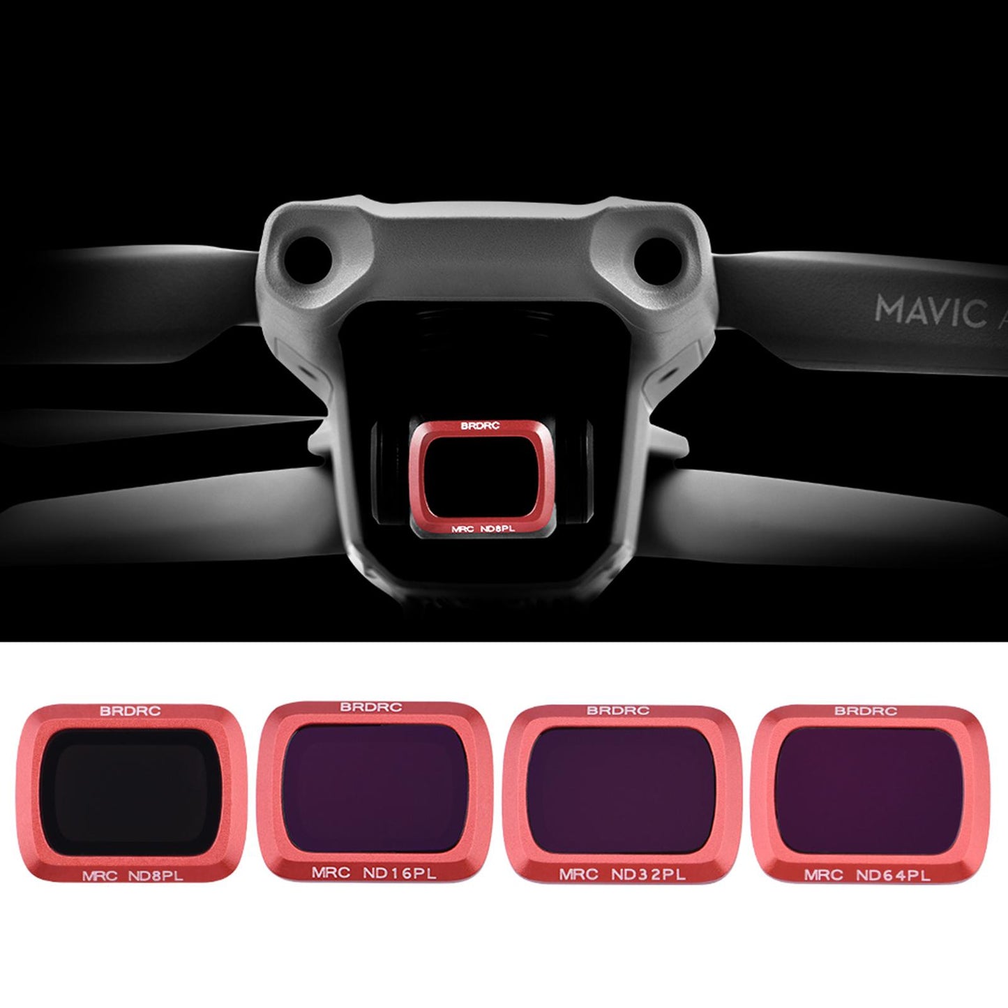 Lens ND Filter Set for DJI MAVIC AIR 2 Multi Coated Pro Camera Filter Set ND8-PL