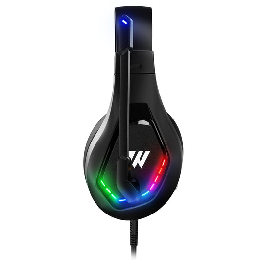 RGB Over Ear Gaming Headset with MIC Earphone Surround Sound Professional