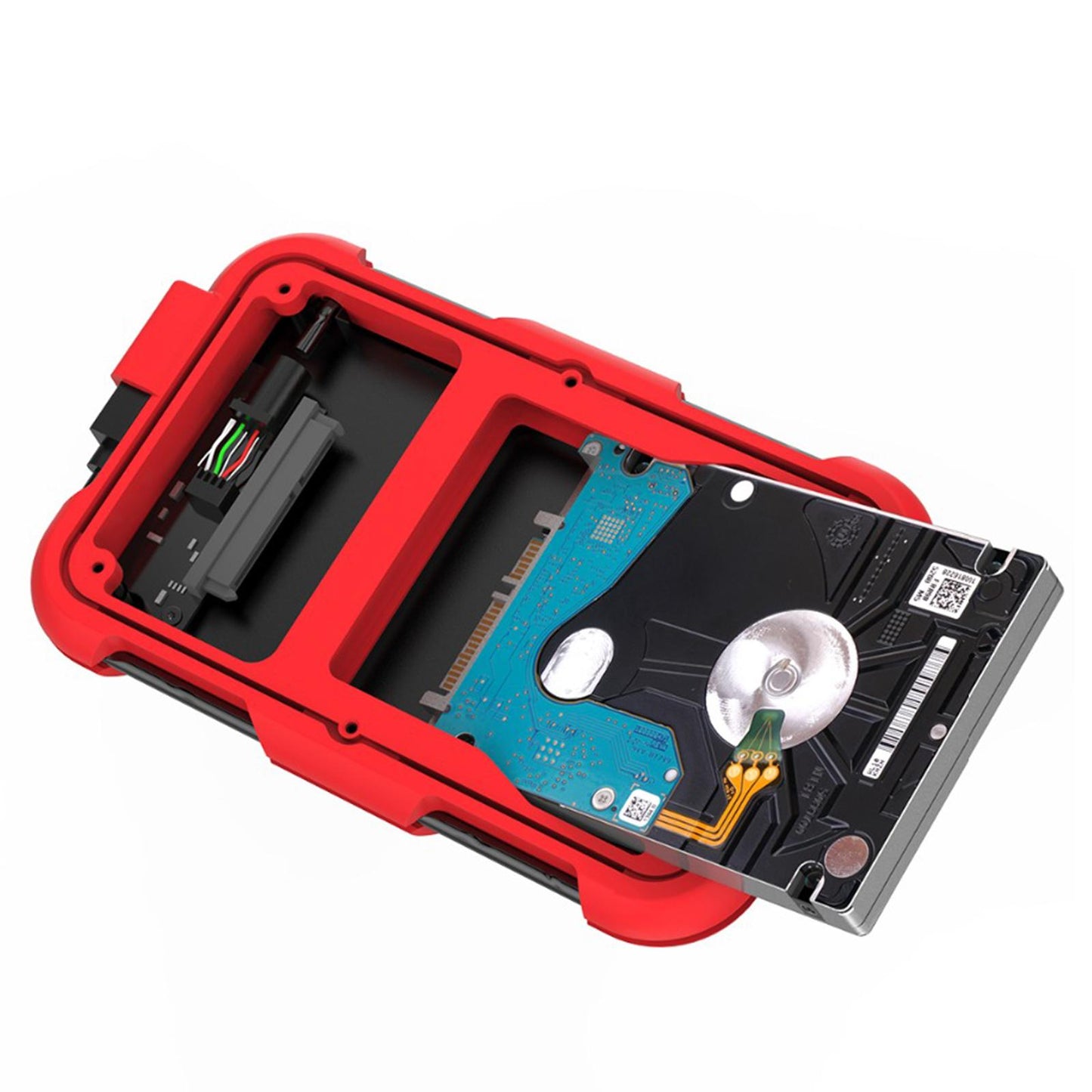 2.5 USB Hard Drive HDD Enclosure Adapter Case Data Storage Red A"