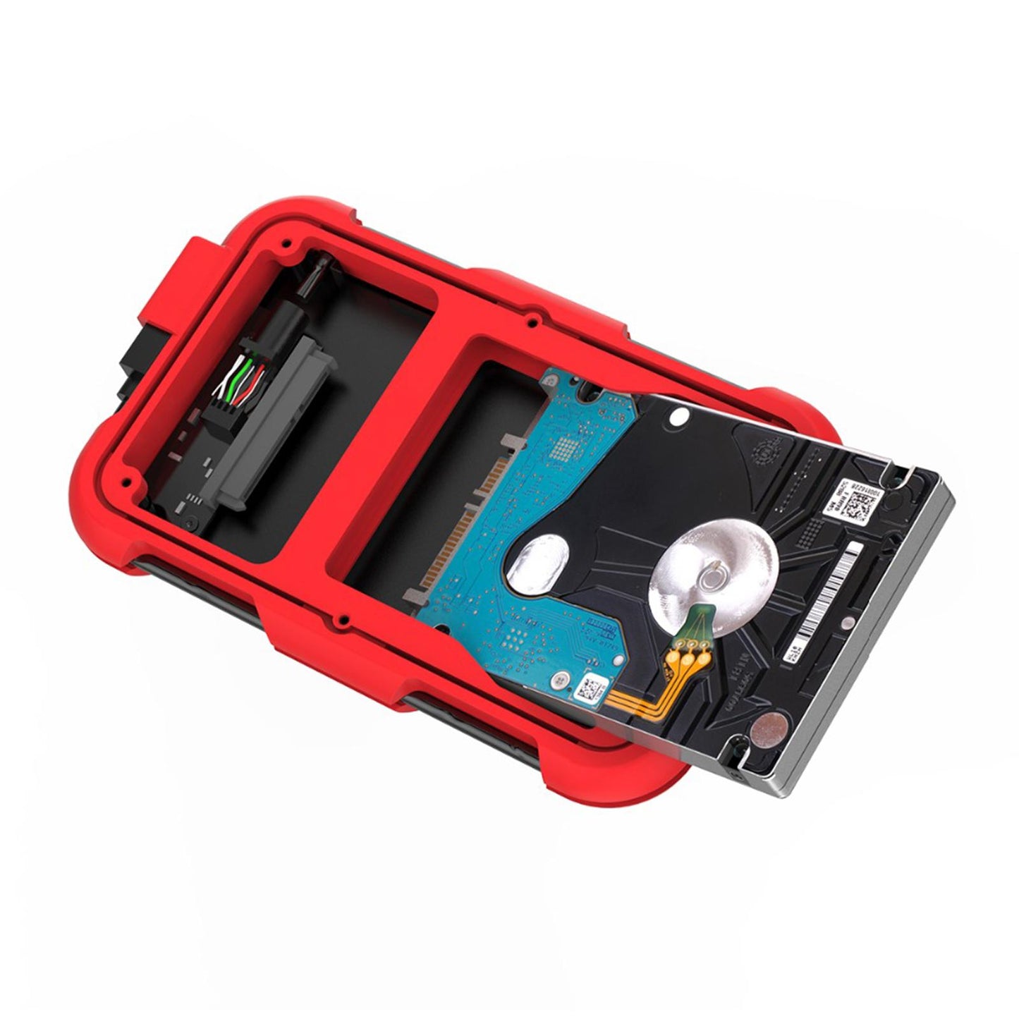 2.5 USB Hard Drive HDD Enclosure Adapter Case Data Storage Red B"