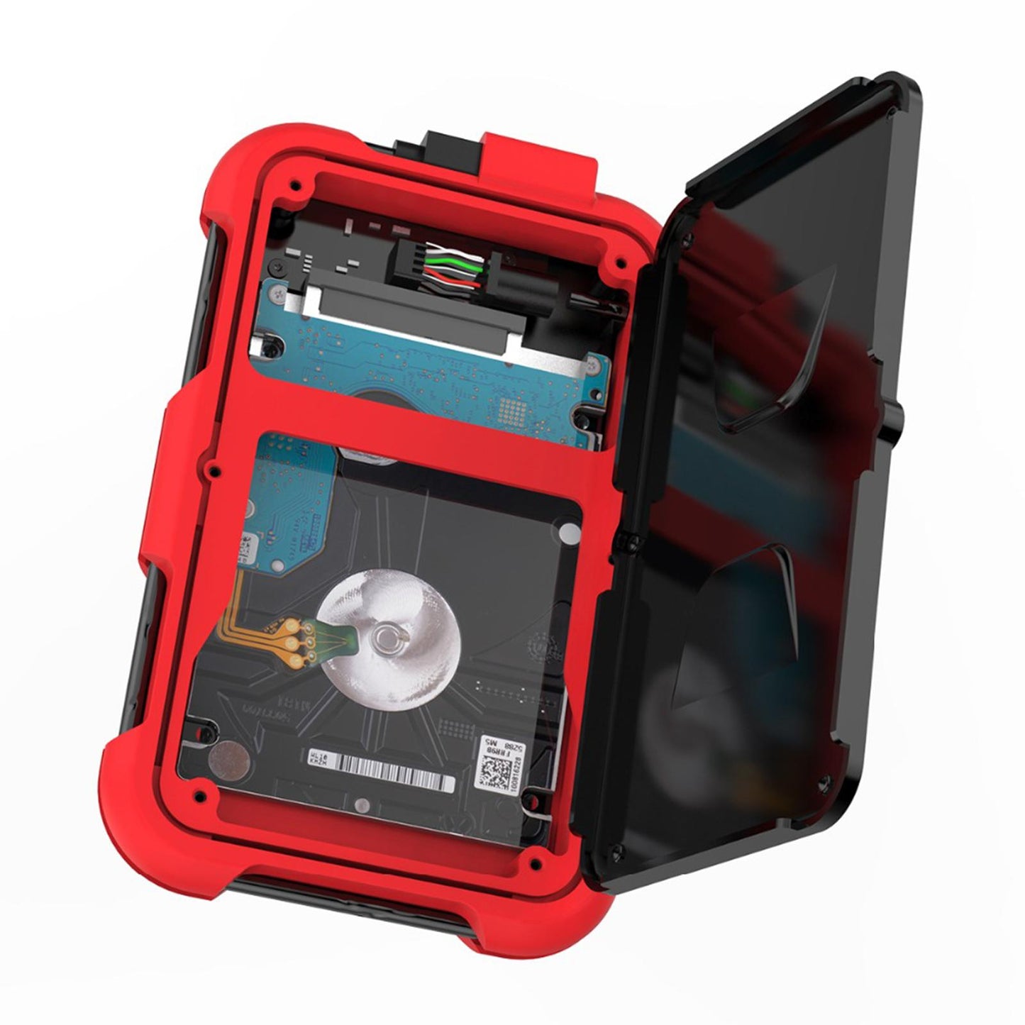 2.5 USB Hard Drive HDD Enclosure Adapter Case Data Storage Red B"