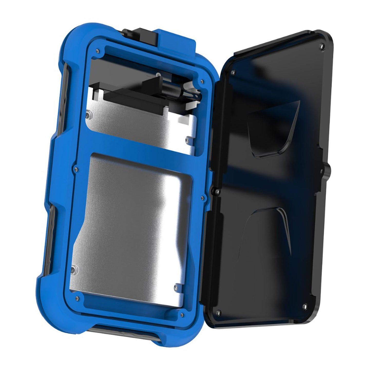 2.5 USB Hard Drive HDD Enclosure Adapter Case Data Storage Blue "