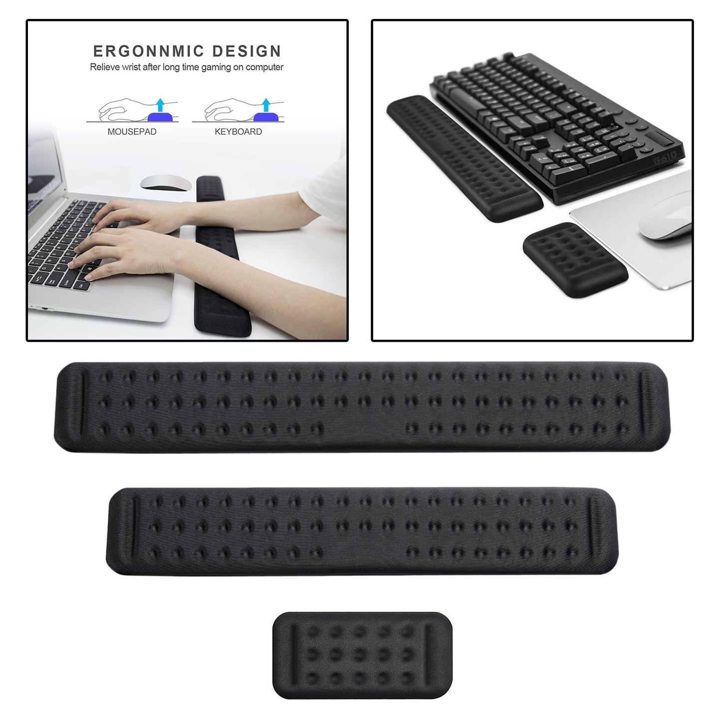 Keyboard Wrist Rest Pad Mouse Wrist Rest Support for Computer PC Office S