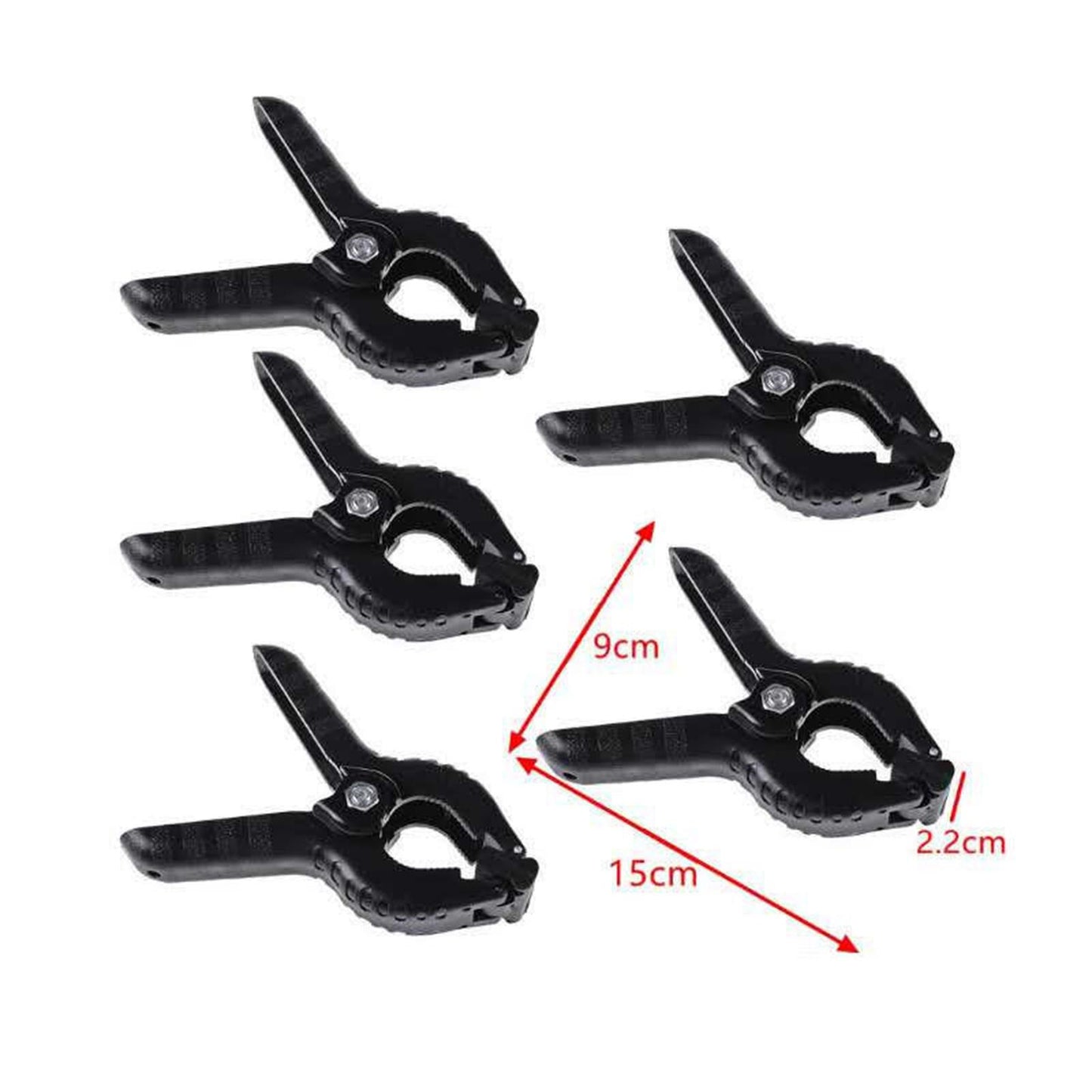 12x Backdrop Spring Clamps Clips Backdrops Stand Chromakey Screen 5.9inch