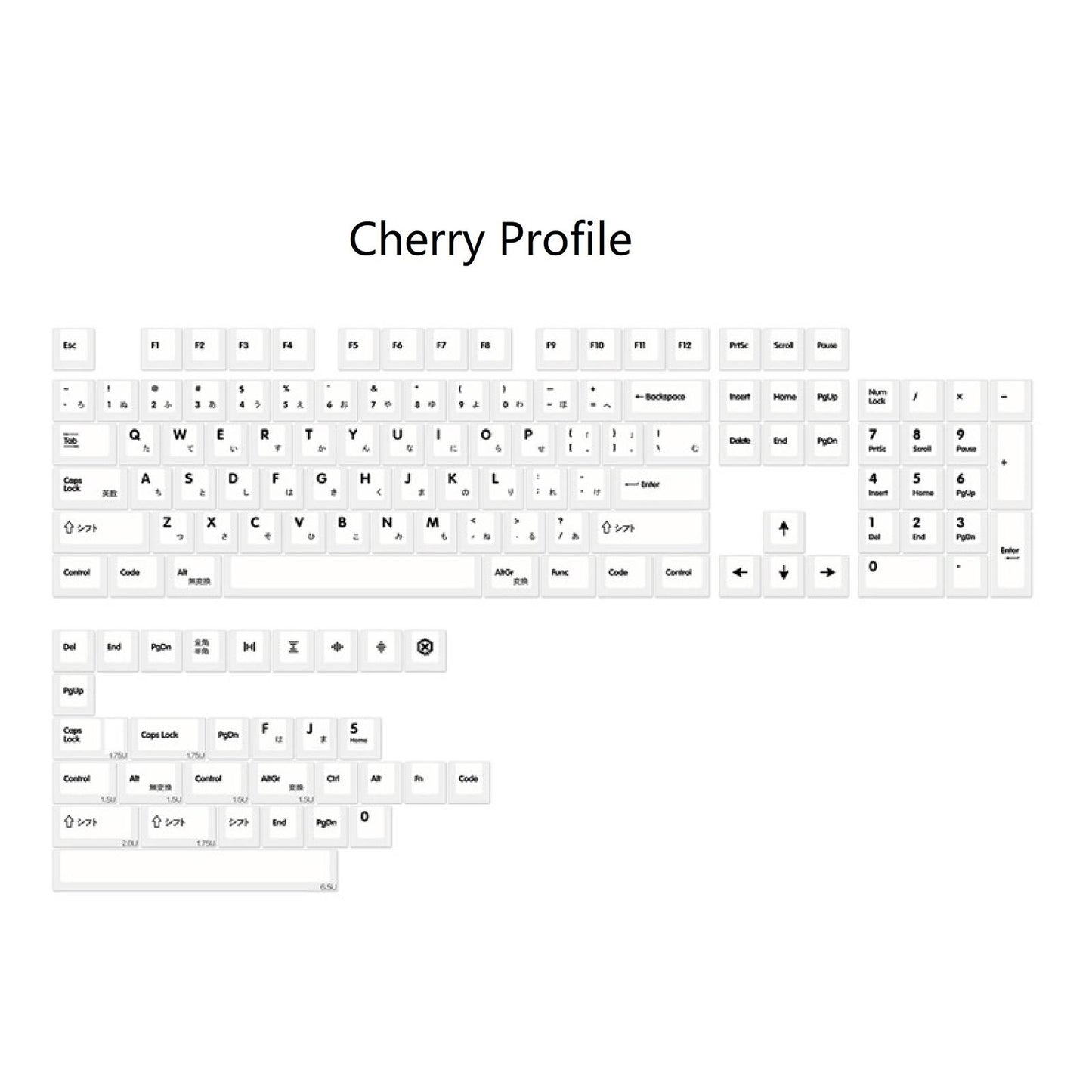 135-Key Minimalist Theme Keycaps DIY Parts for Cherry 61 64 68 72 87 98 keys
