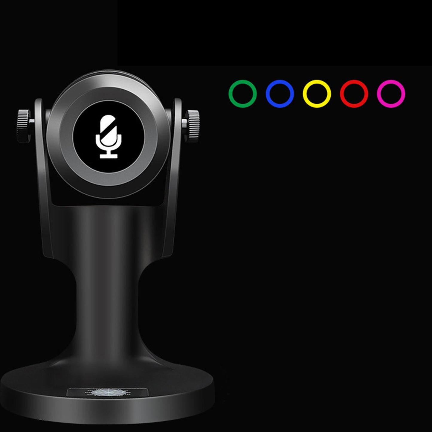 USB-C RGB Computer Microphone for PC Laptop Recording Mic Gaming Microphone