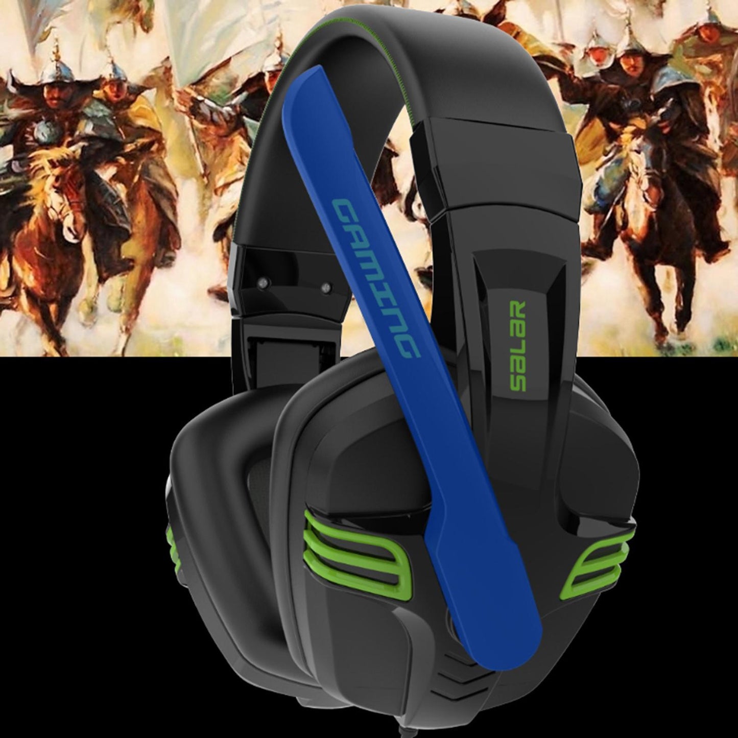 3.5mm Stereo Gaming Headset Wired Headphone with Mic Noise Cancelling White