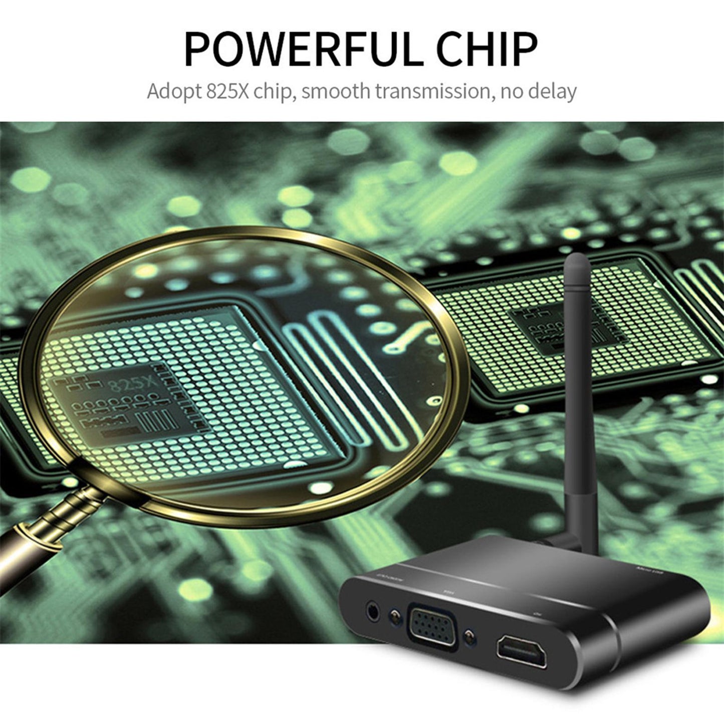 Wireless HDMI WiFi Display Receiver 1080P for Casting Phone to Monitor