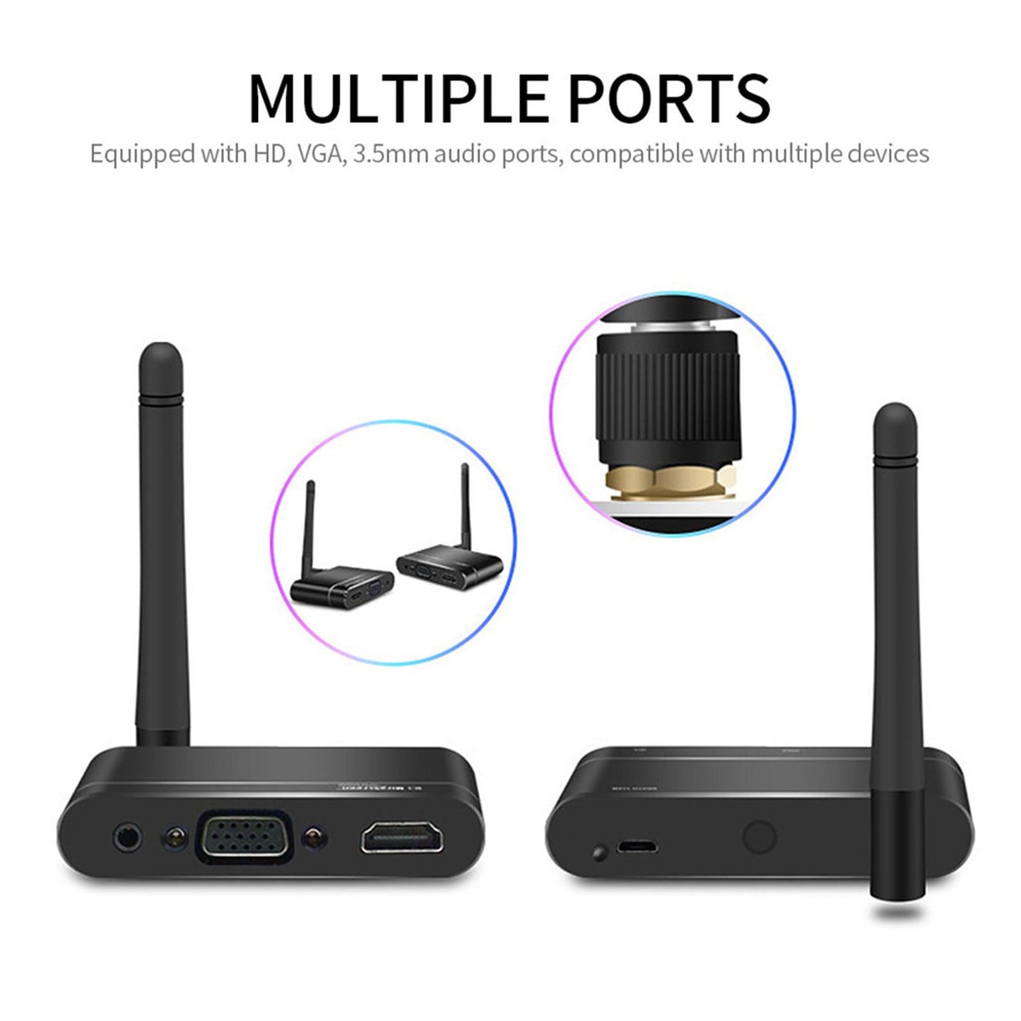 Wireless HDMI WiFi Display Receiver 1080P for Casting Phone to Monitor