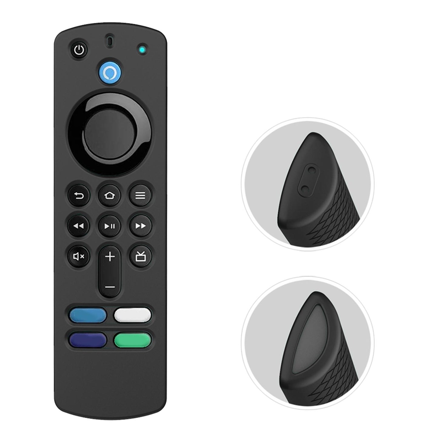Remote Control Sleeve Cover Shell for ALEXA Voice Remote 3rd Gen   black