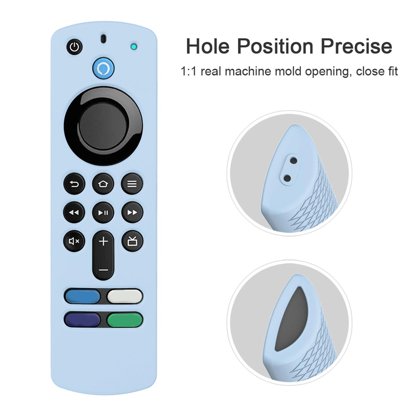Remote Control Sleeve Cover Shell for ALEXA Voice Remote 3rd Gen   blue