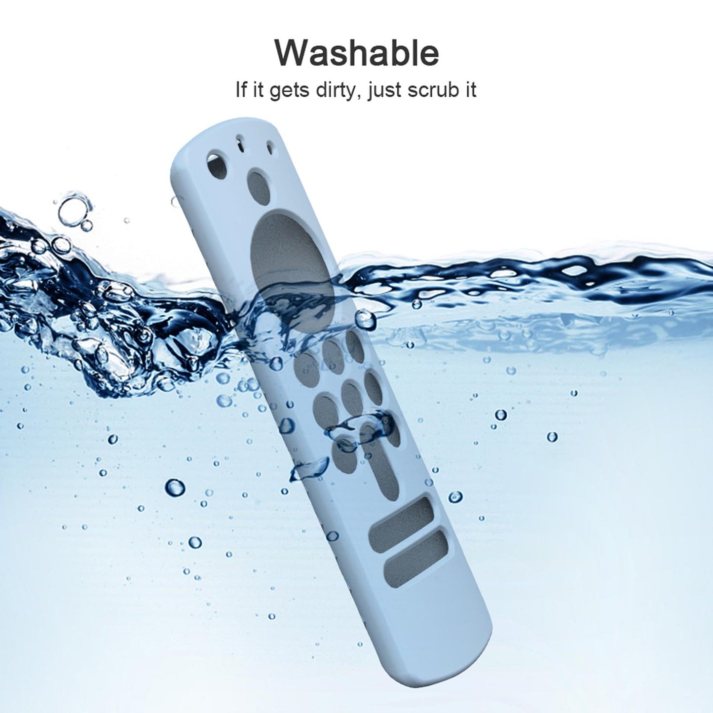 Remote Control Sleeve Cover Shell for ALEXA Voice Remote 3rd Gen   blue