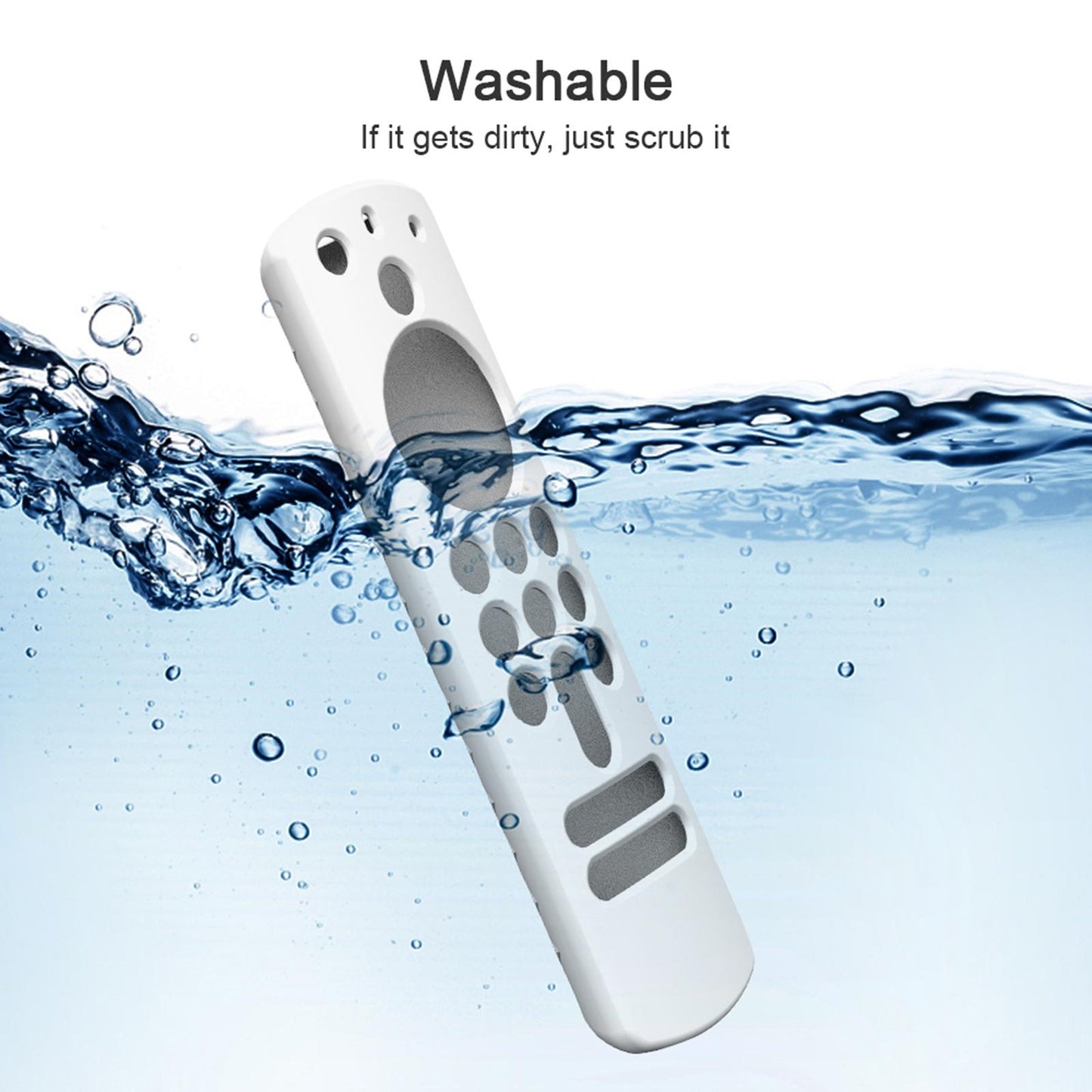 Remote Control Sleeve Cover Shell for ALEXA Voice Remote 3rd Gen   white