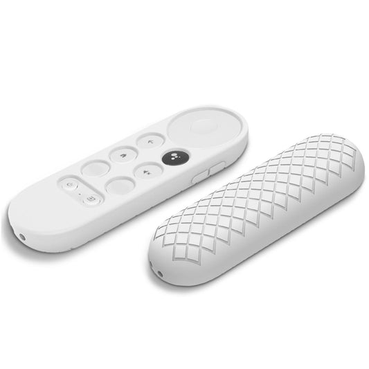 Silicone Protective Case Remote Cover for Google 2020 Voice Remote White