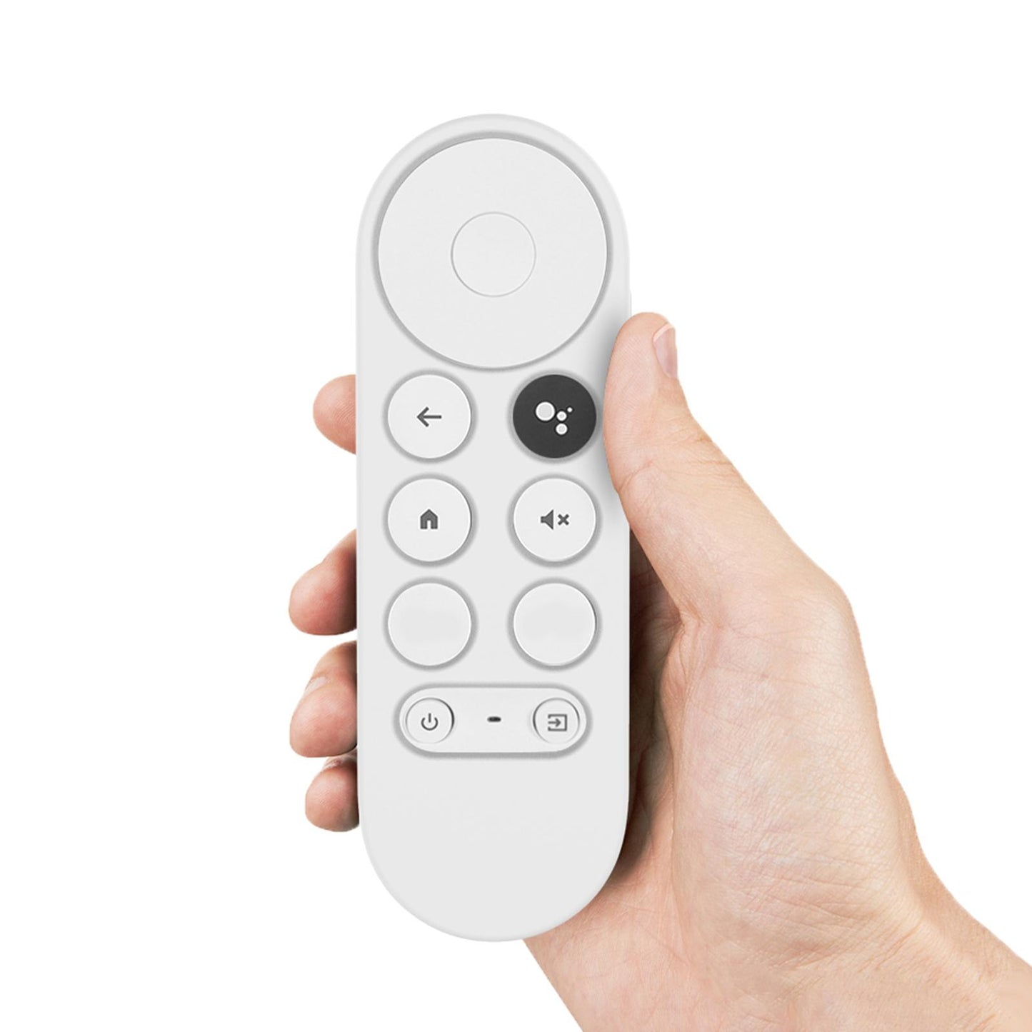 Silicone Protective Case Remote Cover for Google 2020 Voice Remote White