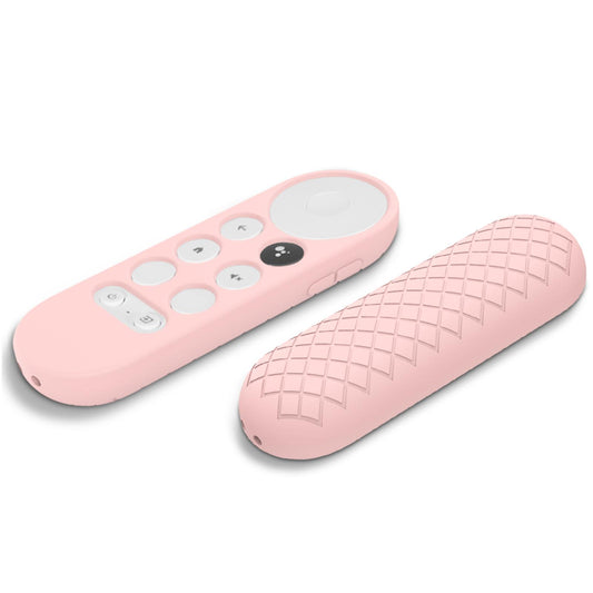 Silicone Protective Case Remote Cover for Google 2020 Voice Remote Pink
