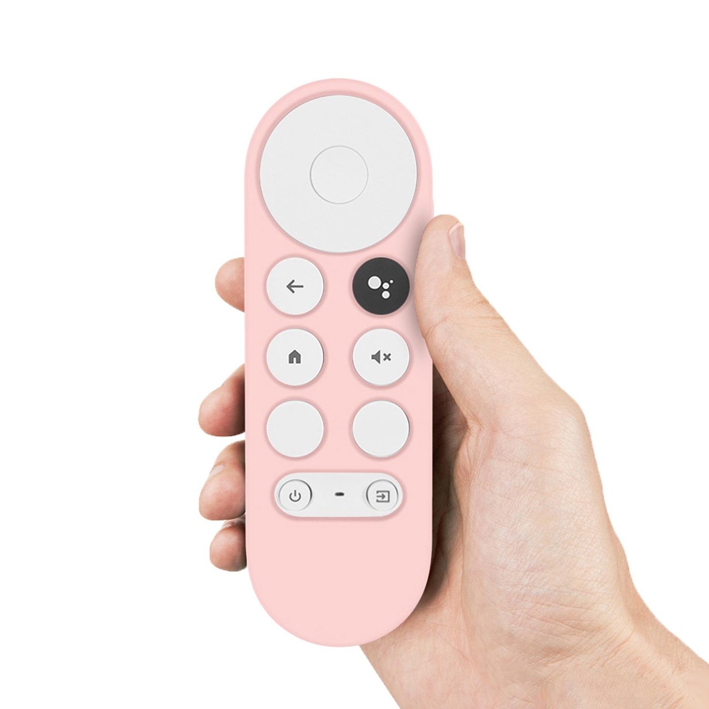 Silicone Protective Case Remote Cover for Google 2020 Voice Remote Pink