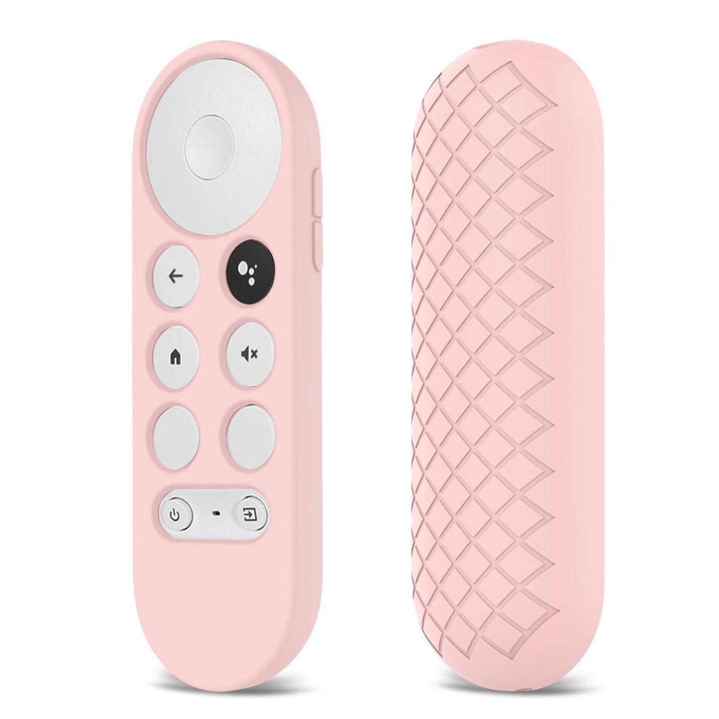 Silicone Protective Case Remote Cover for Google 2020 Voice Remote Pink
