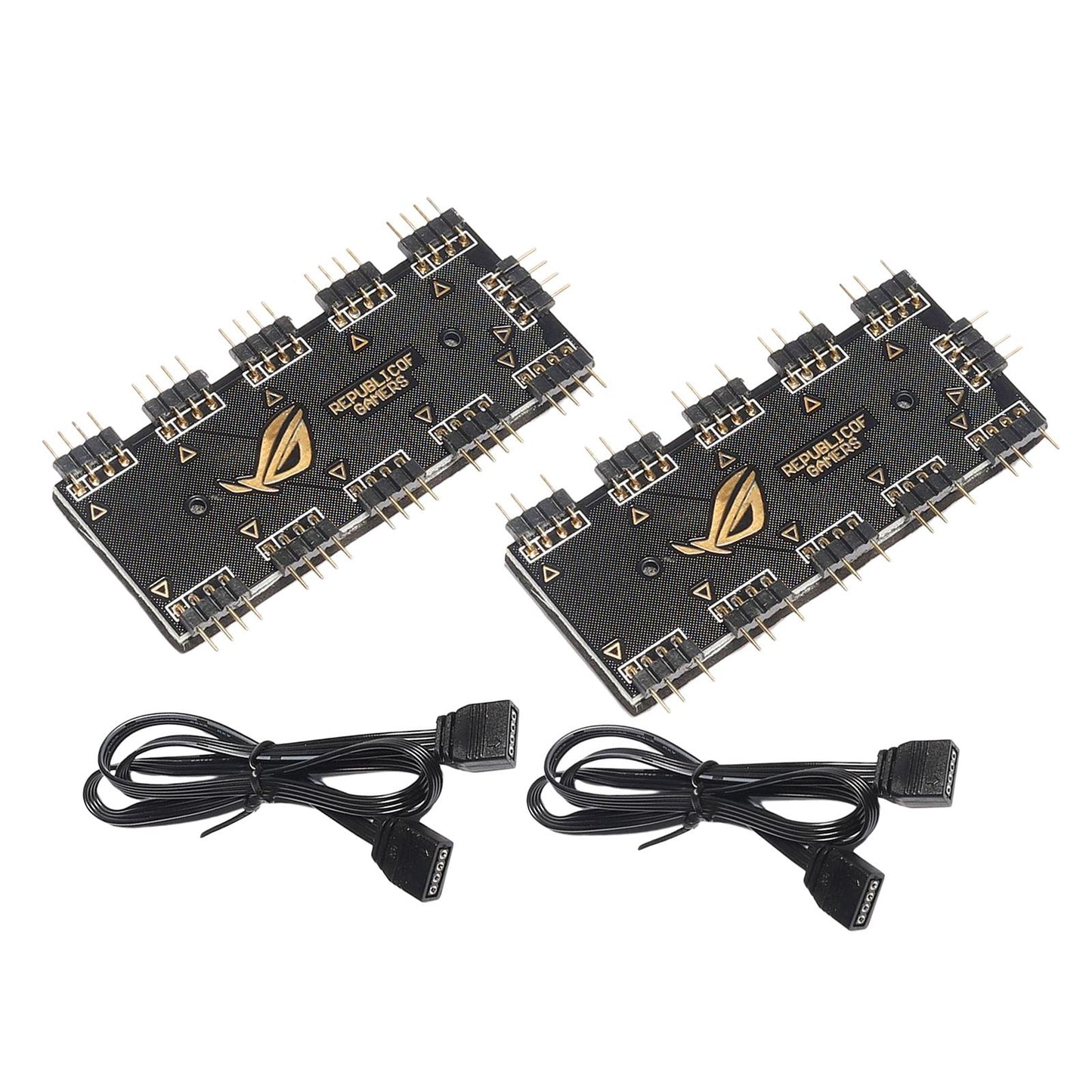 Computer Fan RGB Hub Computer RGB Hub RGB LED Splitter Hub for Computer 12V