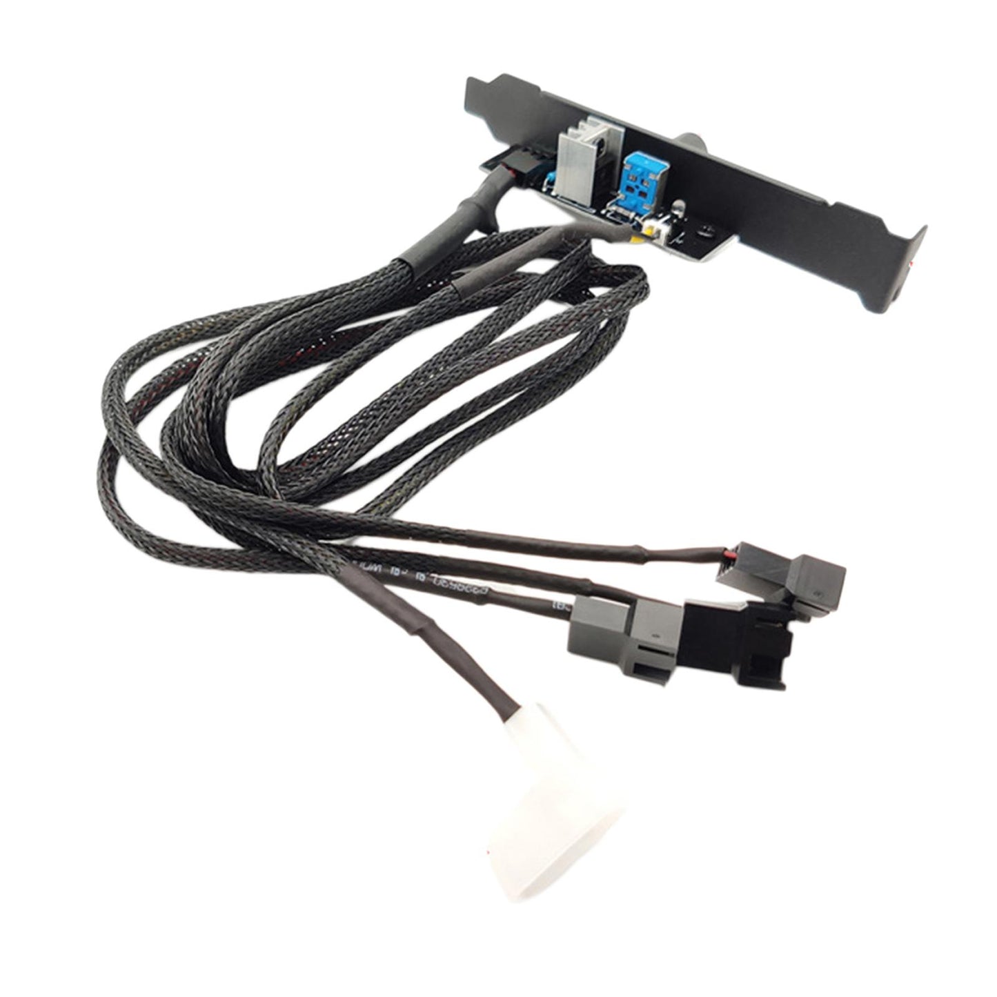 12V Computer PC Case Cooling Fan Hub Regulator 4Pin 3Pin Speed Controller 2