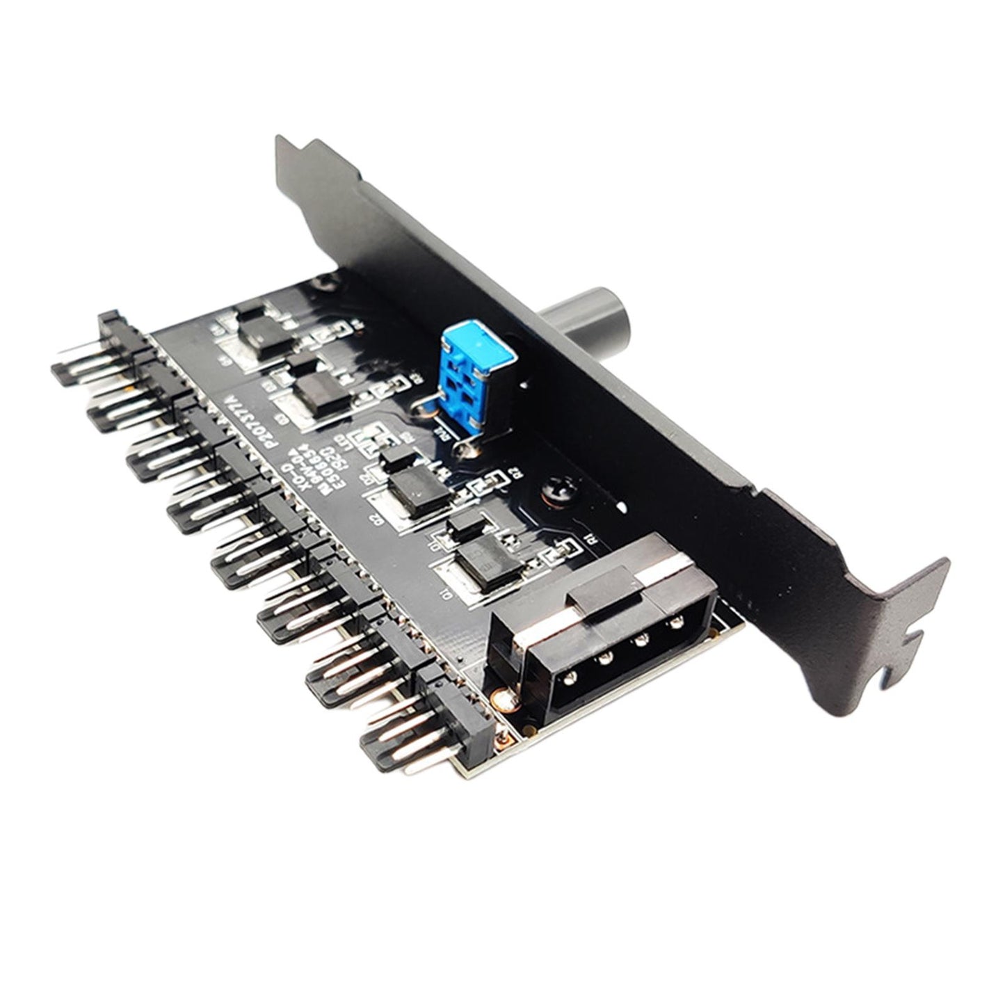 12V Computer PC Case Cooling Fan Hub Regulator 4Pin 3Pin Speed Controller 3