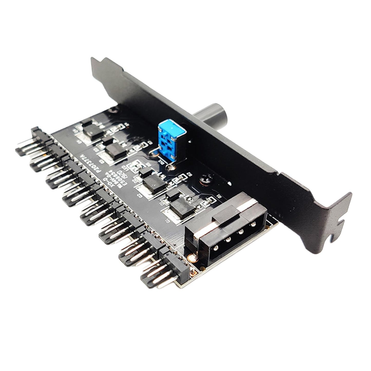 12V Computer PC Case Cooling Fan Hub Regulator 4Pin 3Pin Speed Controller 3