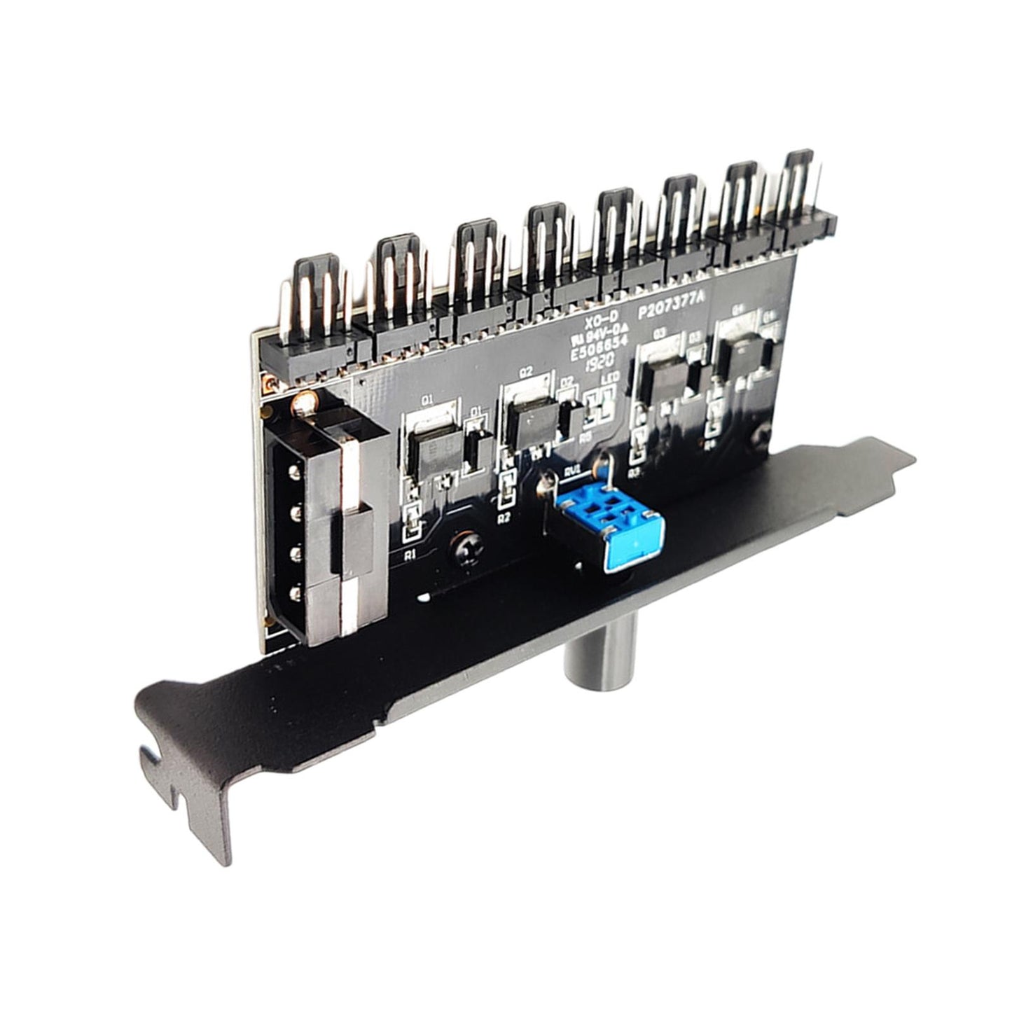 12V Computer PC Case Cooling Fan Hub Regulator 4Pin 3Pin Speed Controller 3