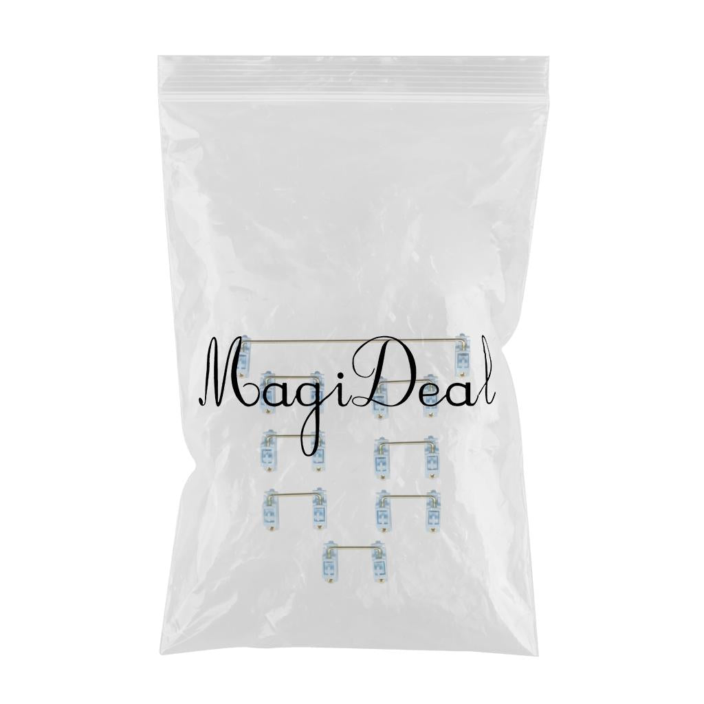 Gold Plated PCB Screw-in Stabilizers 2U 6.25U  8Pcs for 104 108 96 Blue