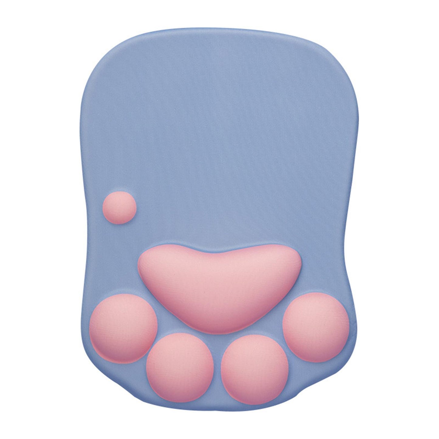 Mouse Pad Cat Paw with Wrist Support for Home Office Comfortable  blue