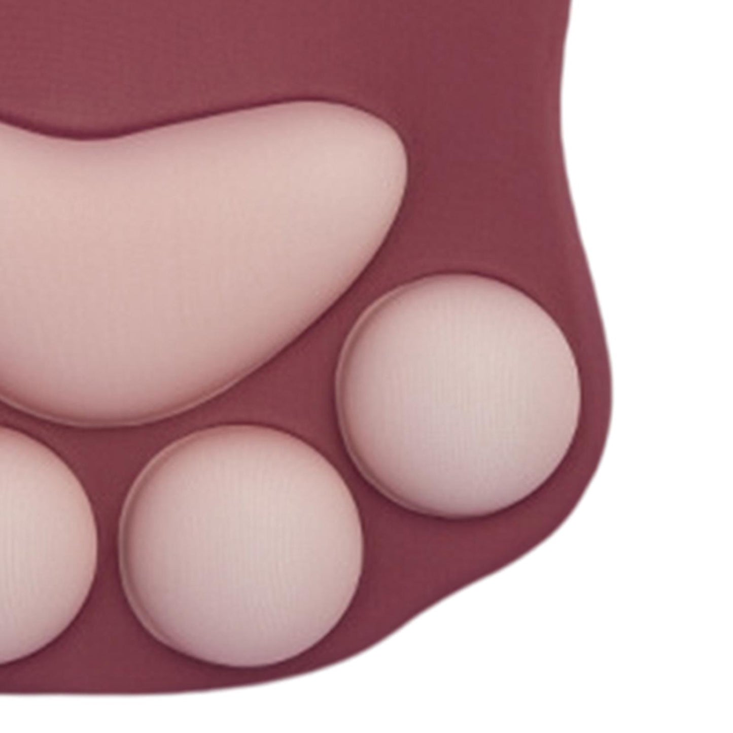 Mouse Pad Cat Paw with Wrist Support for Home Office Comfortable  red