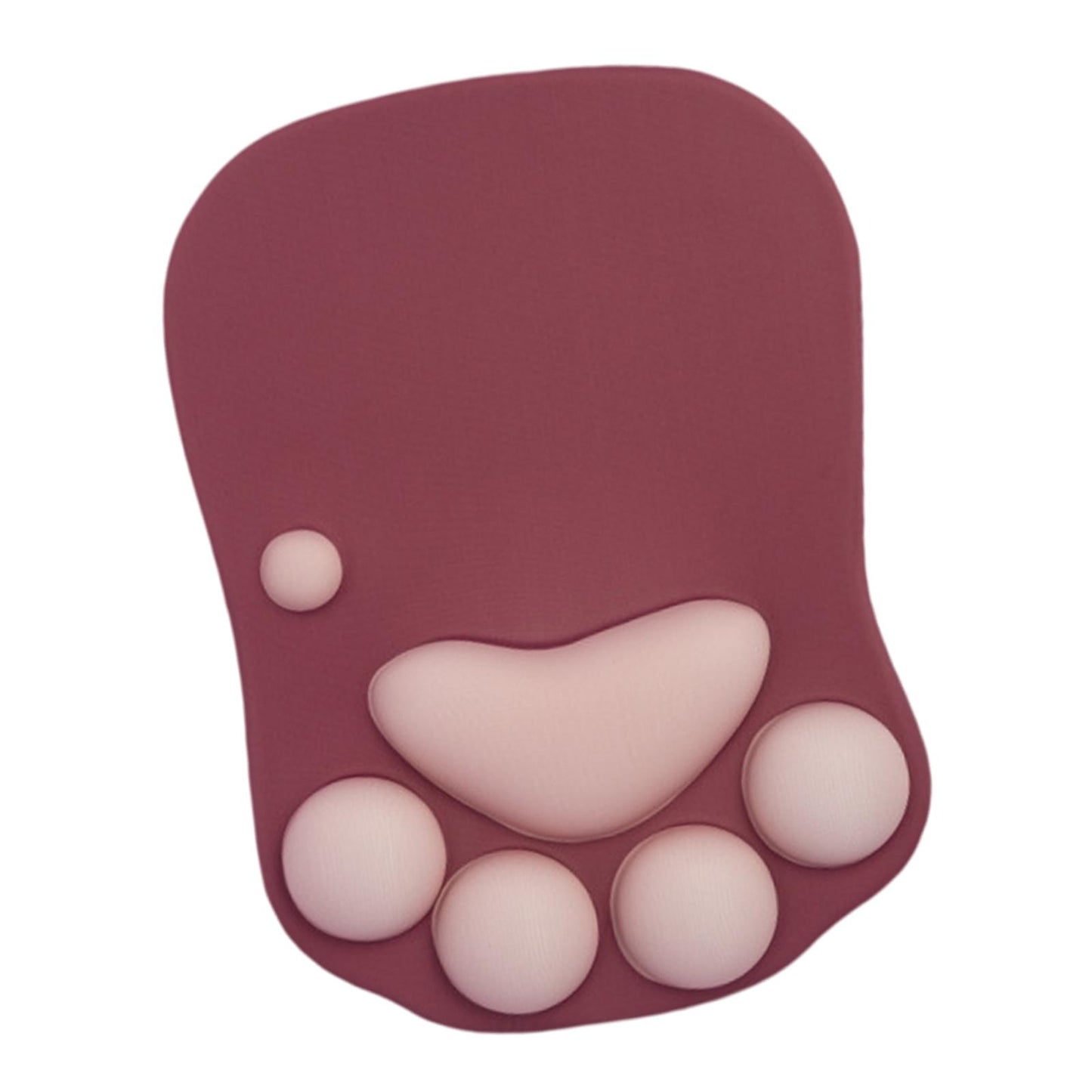 Mouse Pad Cat Paw with Wrist Support for Home Office Comfortable  red