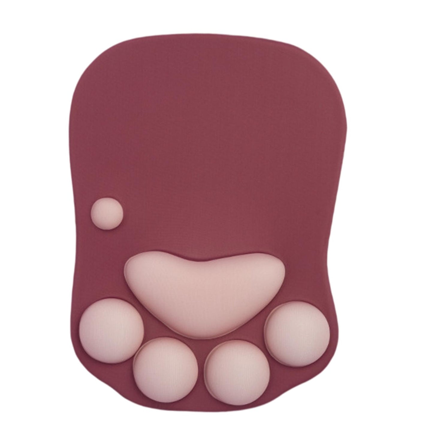 Mouse Pad Cat Paw with Wrist Support for Home Office Comfortable  red