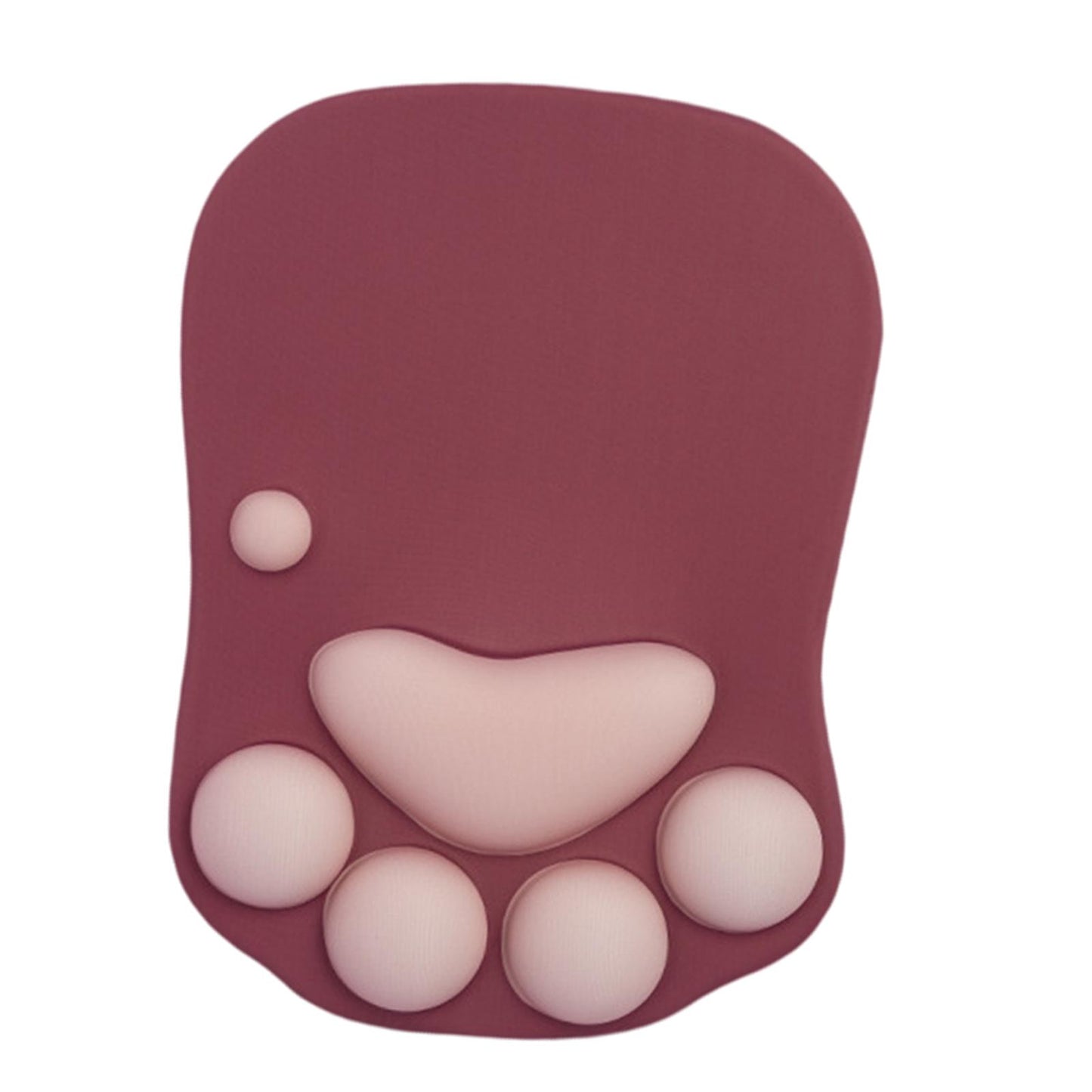 Mouse Pad Cat Paw with Wrist Support for Home Office Comfortable  red