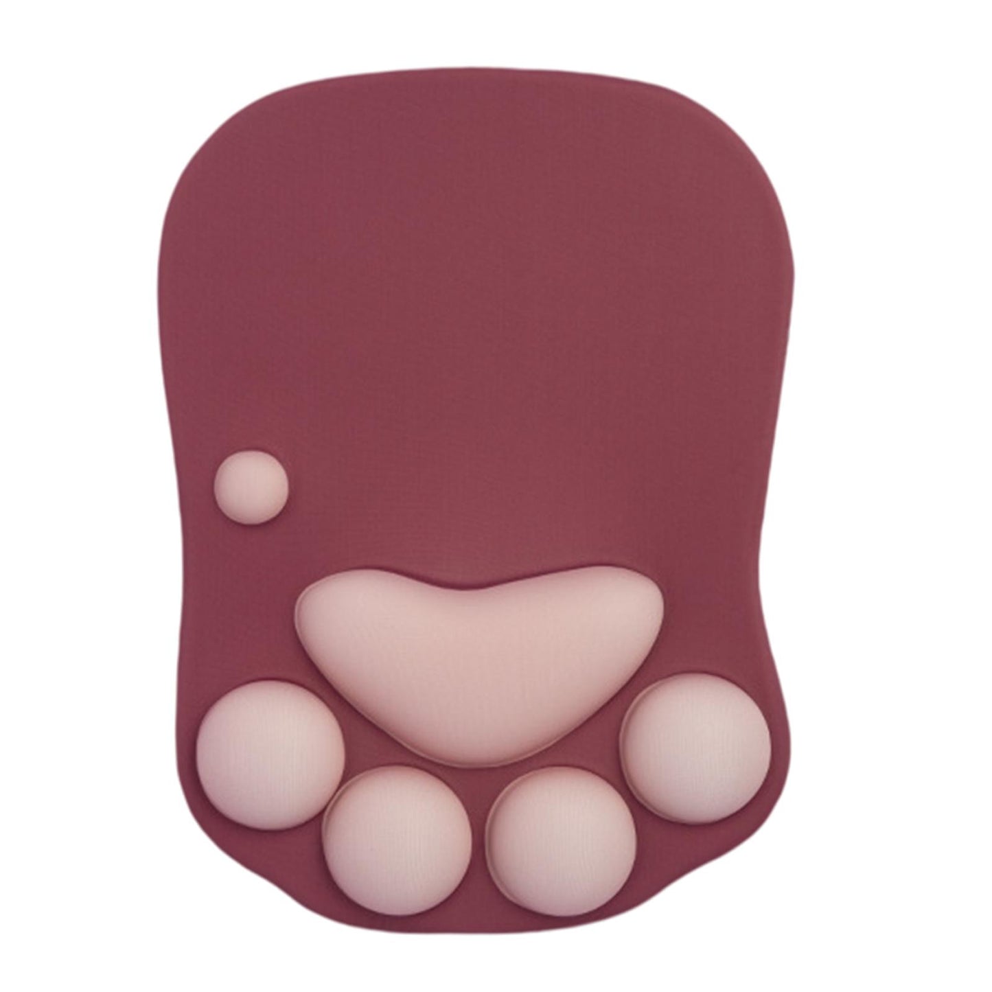 Mouse Pad Cat Paw with Wrist Support for Home Office Comfortable  red