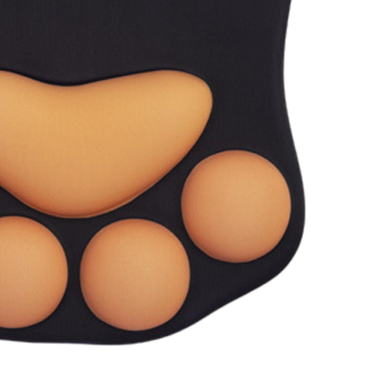 Mouse Pad Cat Paw with Wrist Support for Home Office Comfortable  black