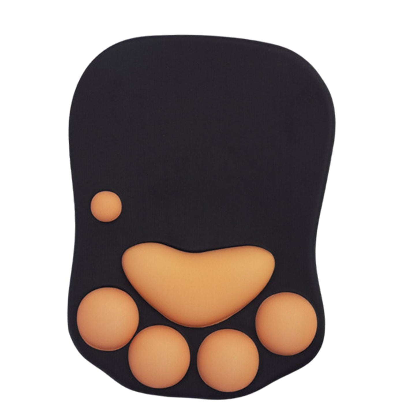 Mouse Pad Cat Paw with Wrist Support for Home Office Comfortable  black
