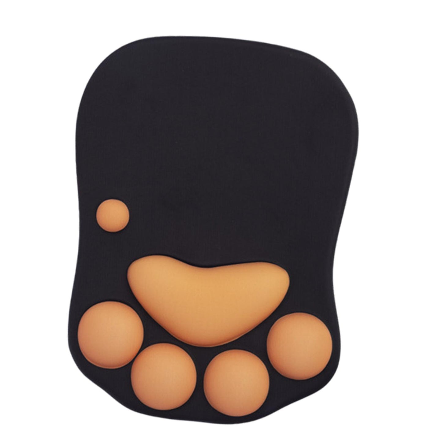 Mouse Pad Cat Paw with Wrist Support for Home Office Comfortable  black