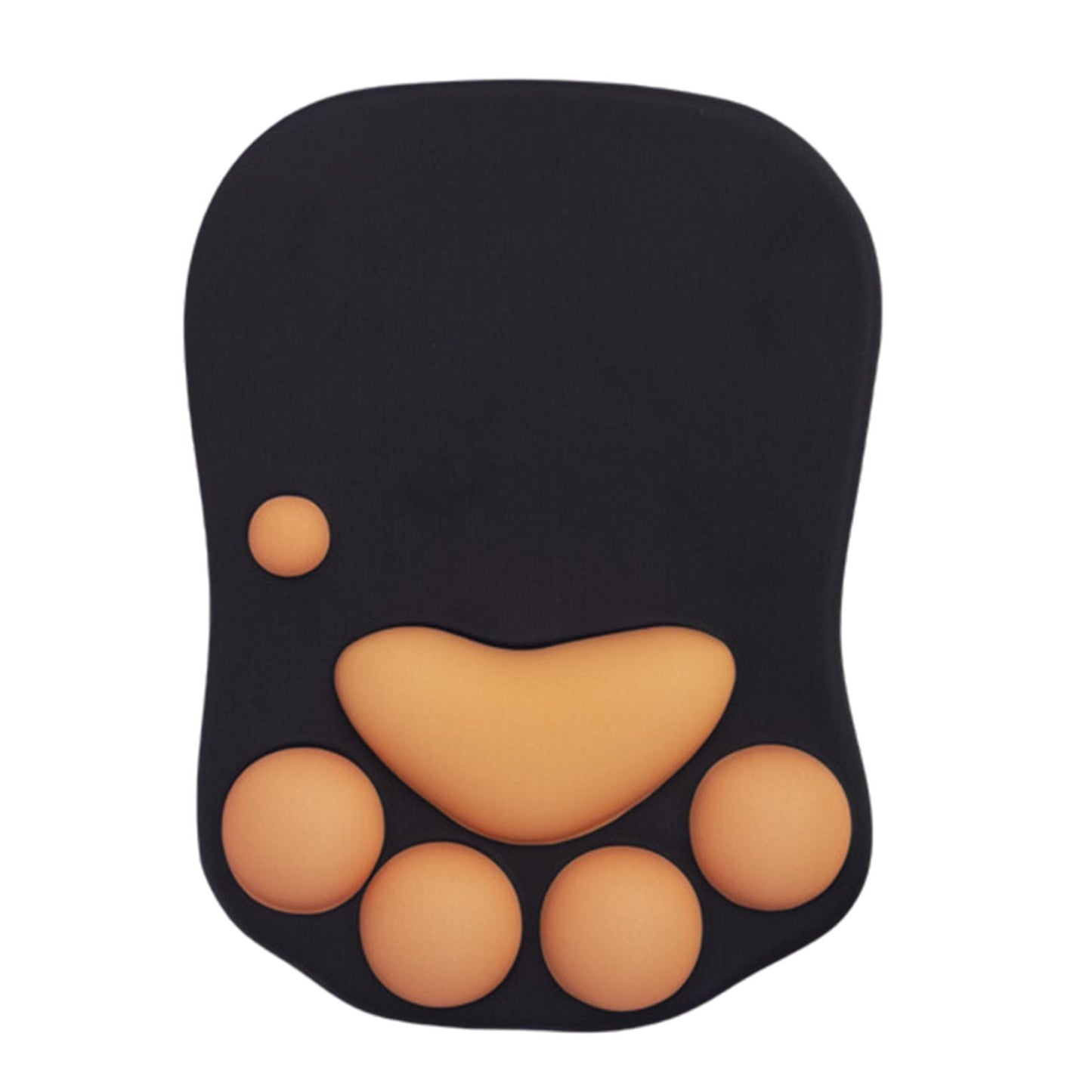 Mouse Pad Cat Paw with Wrist Support for Home Office Comfortable  black
