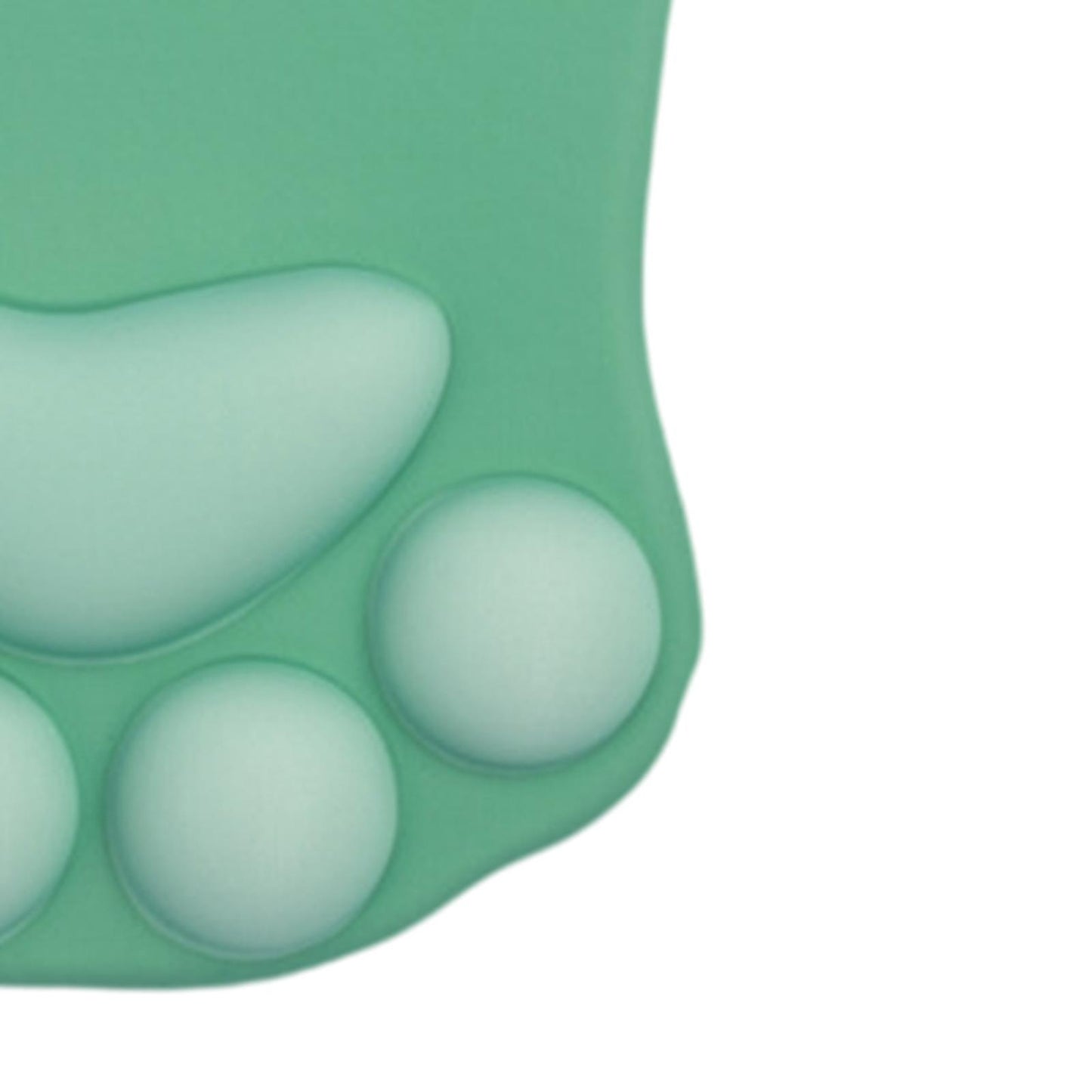 Mouse Pad Cat Paw with Wrist Support for Home Office Comfortable  green