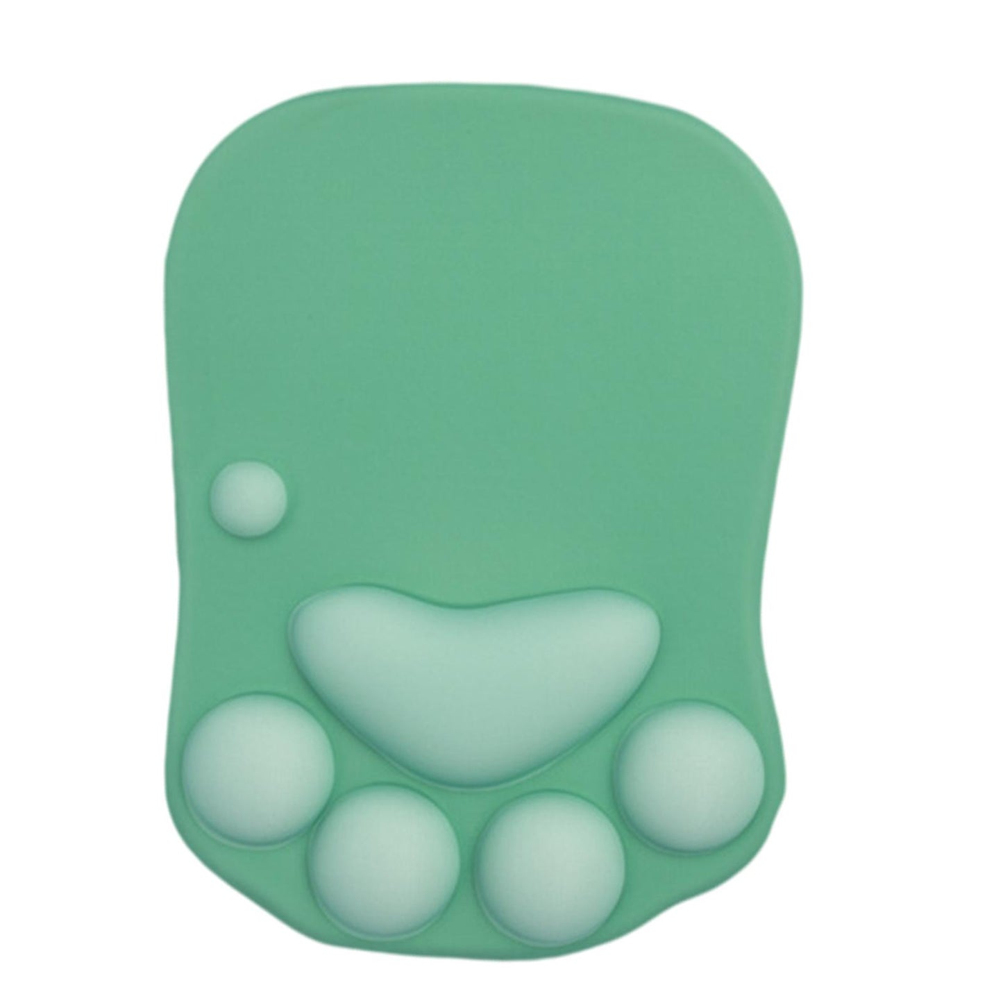 Mouse Pad Cat Paw with Wrist Support for Home Office Comfortable  green