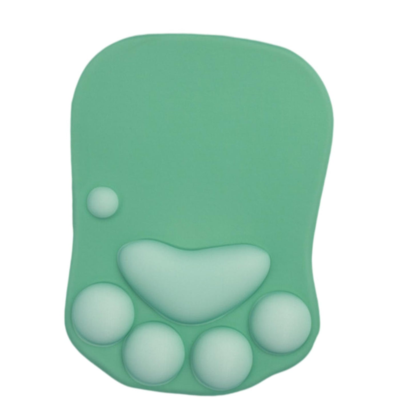 Mouse Pad Cat Paw with Wrist Support for Home Office Comfortable  green